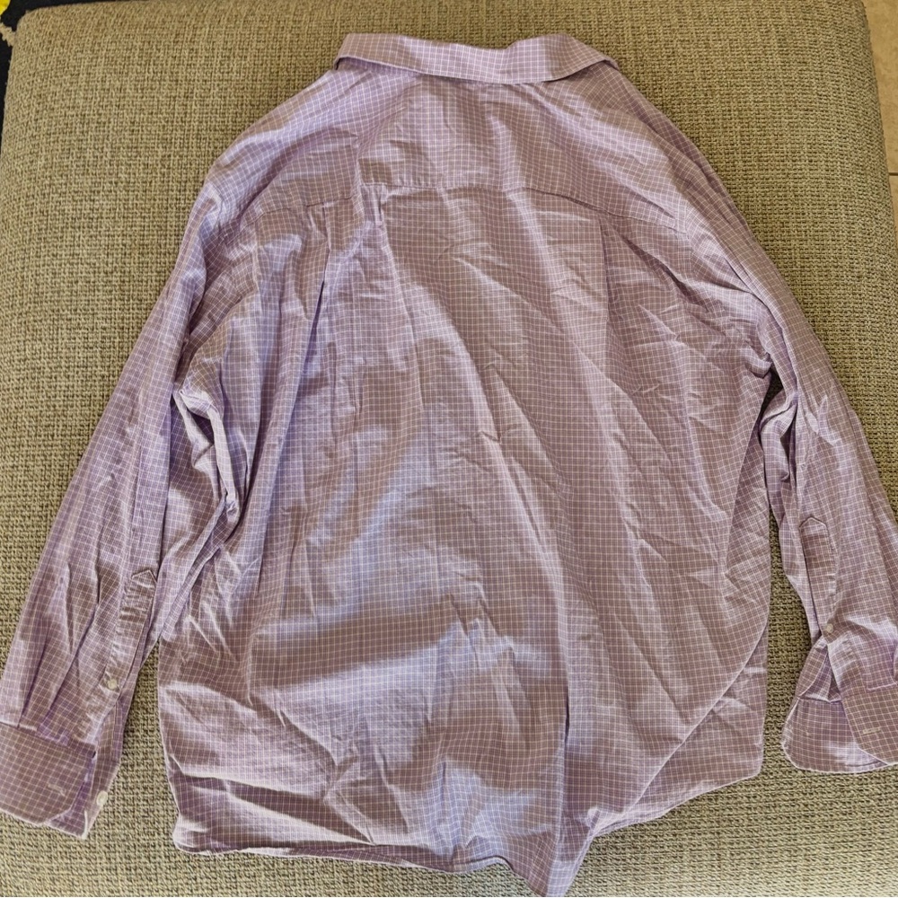 Purple Checkered Button Down Shirt - image 3